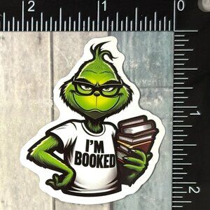 🌀10/$10🌀 Mean One Grinch Christmas Reusable Waterproof Vinyl Sticker